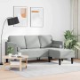 Juego de Sofá con cojín Gris Claro 173 x 131 x 67 cm Poliéster en Sofás | Comprar online en Foru.es