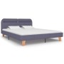 Estructura de cama con LED tela gris claro 160x200 cm de vidaXL, Camas y somieres - Ref: Foro24-280899, Precio: 171,74 €, Des...