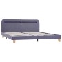 Estructura de cama con LED tela gris claro 160x200 cm de vidaXL, Camas y somieres - Ref: Foro24-280899, Precio: 171,74 €, Des...