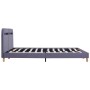 Estructura de cama con LED tela gris claro 160x200 cm de vidaXL, Camas y somieres - Ref: Foro24-280899, Precio: 171,74 €, Des...