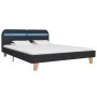 Estructura de cama con LED tela gris oscuro 180x200 cm de vidaXL, Camas y somieres - Ref: Foro24-280895, Precio: 177,37 €, De...