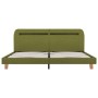 Estructura de cama con LED tela verde 160x200 cm de vidaXL, Camas y somieres - Ref: Foro24-280909, Precio: 182,63 €, Descuent...