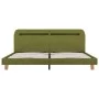 Estructura de cama con LED tela verde 160x200 cm de vidaXL, Camas y somieres - Ref: Foro24-280909, Precio: 178,86 €, Descuent...