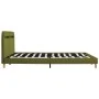 Estructura de cama con LED tela verde 160x200 cm de vidaXL, Camas y somieres - Ref: Foro24-280909, Precio: 178,86 €, Descuent...
