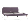 Estructura de cama de tela gris topo 180x200 cm de vidaXL, Camas y somieres - Ref: Foro24-280890, Precio: 168,87 €, Descuento: %