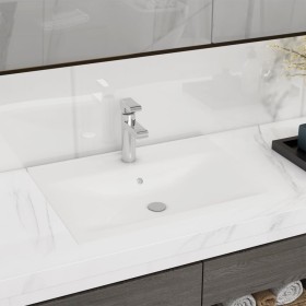 Lavabo de cerámica rectangular con orificio de grifo 60x46 cm de vidaXL, Lavabos - Ref: Foro24-140686, Precio: 89,49 €, Descu...