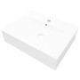 Lavabo de cerámica rectangular con orificio de grifo 60x46 cm de vidaXL, Lavabos - Ref: Foro24-140686, Precio: 89,49 €, Descu...