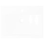 Lavabo de cerámica rectangular con orificio de grifo 60x46 cm de vidaXL, Lavabos - Ref: Foro24-140686, Precio: 89,49 €, Descu...