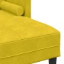 Juego de Sofá con cojín Amarillo 173 x 131 x 67 cm Poliéster en Sofás | Comprar online en Foru.es