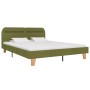 Estructura de cama con LED tela verde 180x200 cm de vidaXL, Camas y somieres - Ref: Foro24-280910, Precio: 132,93 €, Descuent...
