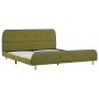 Estructura de cama de tela verde 140x200 cm de vidaXL, Camas y somieres - Ref: Foro24-280933, Precio: 185,31 €, Descuento: %