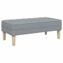 Banco con cojín Gris Claro 113 x 57 x 39 cm tela en Bancos | Comprar online en Foru.es