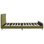 Estructura de cama de tela verde 140x200 cm de vidaXL, Camas y somieres - Ref: Foro24-280933, Precio: 185,31 €, Descuento: %