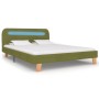 Estructura de cama con LED tela verde 140x200 cm de vidaXL, Camas y somieres - Ref: Foro24-280908, Precio: 166,42 €, Descuent...