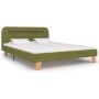 Estructura de cama con LED tela verde 140x200 cm de vidaXL, Camas y somieres - Ref: Foro24-280908, Precio: 166,42 €, Descuent...