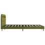Estructura de cama con LED tela verde 140x200 cm de vidaXL, Camas y somieres - Ref: Foro24-280908, Precio: 166,42 €, Descuent...