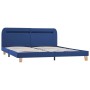 Estructura de cama con LED tela azul 160x200 cm de vidaXL, Camas y somieres - Ref: Foro24-280904, Precio: 149,98 €, Descuento: %