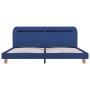 Estructura de cama con LED tela azul 160x200 cm de vidaXL, Camas y somieres - Ref: Foro24-280904, Precio: 149,98 €, Descuento: %