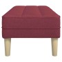 Banco con cojín Rojo vino 113 x 57 x 39 cm tela en Bancos | Comprar online en Foru.es