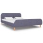Estructura de cama de tela gris claro 140x200 cm de vidaXL, Camas y somieres - Ref: Foro24-280923, Precio: 149,23 €, Descuent...