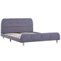 Estructura de cama de tela gris claro 140x200 cm de vidaXL, Camas y somieres - Ref: Foro24-280923, Precio: 149,23 €, Descuent...