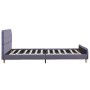 Estructura de cama de tela gris claro 140x200 cm de vidaXL, Camas y somieres - Ref: Foro24-280923, Precio: 149,23 €, Descuent...