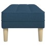 Banco con cojín Azul 113 x 57 x 39 cm tela en Bancos | Comprar online en Foru.es
