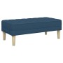 Banco con cojín Azul 113 x 57 x 39 cm tela en Bancos | Comprar online en Foru.es