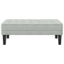 Banco con cojín Gris Claro 113 x 57 x 39 cm Terciopelo en Bancos | Comprar online en Foru.es