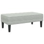 Banco con cojín Gris Claro 113 x 57 x 39 cm Terciopelo en Bancos | Comprar online en Foru.es
