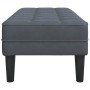 Banco con cojín Gris oscuro 113 x 57 x 39 cm Terciopelo en Bancos | Comprar online en Foru.es
