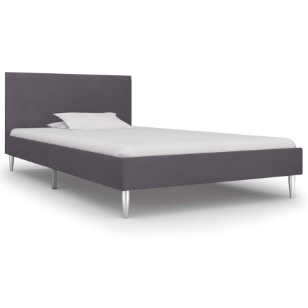 Estructura de cama de tela gris 90x200 cm de vidaXL, Camas y somieres - Ref: Foro24-280946, Precio: 101,05 €, Descuento: %