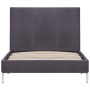 Estructura de cama de tela gris 90x200 cm de vidaXL, Camas y somieres - Ref: Foro24-280946, Precio: 101,05 €, Descuento: %