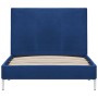 Estructura de cama de tela azul 90x200 cm de vidaXL, Camas y somieres - Ref: Foro24-280951, Precio: 101,12 €, Descuento: %