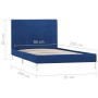 Estructura de cama de tela azul 90x200 cm de vidaXL, Camas y somieres - Ref: Foro24-280951, Precio: 101,12 €, Descuento: %