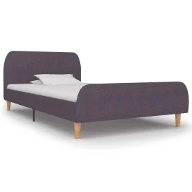 Estructura de cama de tela gris topo 90x200 cm de vidaXL, Camas y somieres - Ref: Foro24-280936, Precio: 103,99 €, Descuento: %