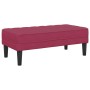 Banco con cojín Rojo vino 113 x 57 x 39 cm Terciopelo en Bancos | Comprar online en Foru.es