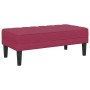 Banco con cojín Rojo vino 113 x 57 x 39 cm Terciopelo en Bancos | Comprar online en Foru.es