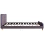 Estructura de cama de tela gris topo 160x200 cm de vidaXL, Camas y somieres - Ref: Foro24-280939, Precio: 148,08 €, Descuento: %