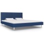 Estructura de cama de tela azul 180x200 cm de vidaXL, Camas y somieres - Ref: Foro24-280955, Precio: 163,22 €, Descuento: %