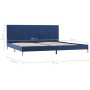 Estructura de cama de tela azul 180x200 cm de vidaXL, Camas y somieres - Ref: Foro24-280955, Precio: 163,22 €, Descuento: %