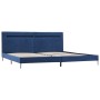 Estructura de cama con LED tela azul 180x200 cm de vidaXL, Camas y somieres - Ref: Foro24-280975, Precio: 162,38 €, Descuento: %