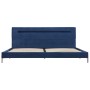Estructura de cama con LED tela azul 180x200 cm de vidaXL, Camas y somieres - Ref: Foro24-280975, Precio: 162,38 €, Descuento: %