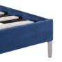 Estructura de cama con LED tela azul 180x200 cm de vidaXL, Camas y somieres - Ref: Foro24-280975, Precio: 162,38 €, Descuento: %