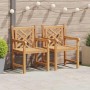 Silla 2 pcs Marrón 60 x 58 x 90 cm Madera de teca maciza en Sillas de jardín | Comprar online en Foru.es