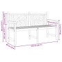 Banco Marrón 150 x 60 x 90 cm Madera de teca maciza en Bancos de jardín | Comprar online en Foru.es