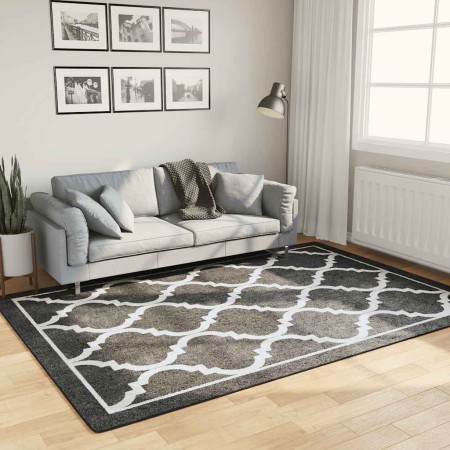 Alfombra lavable antideslizante negro y blanco 160x230 cm en Alfombras | Comprar online en Foru.es