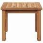Mesa de Café Marrón 45 x 45 x 36 cm Madera de teca maciza en Mesas de jardín | Comprar online en Foru.es