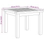 Mesa de Café Marrón 45 x 45 x 36 cm Madera de teca maciza en Mesas de jardín | Comprar online en Foru.es