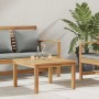 Mesa de Café Marrón 60 x 60 x 36 cm Madera de teca maciza en Mesas de jardín | Comprar online en Foru.es